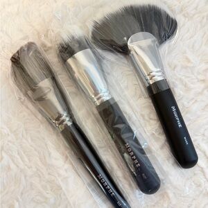 Morphe Black and Silver Brush Trio NEW